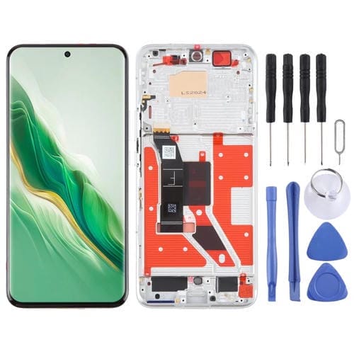 Ecrã Completo Original com Moldura Honor Magic 6 (Prateado)