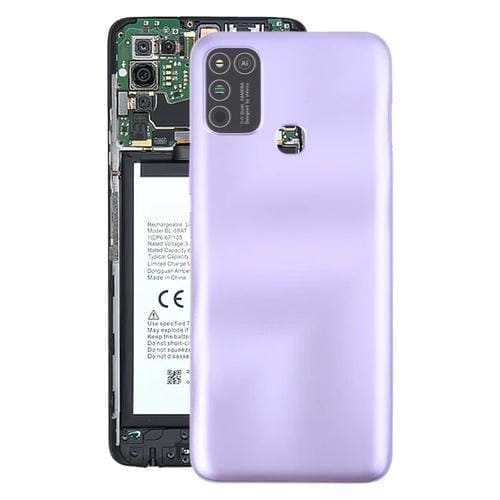 Tapa Trasera de Batería Original para Infinix Hot 10 Play (Morado)
