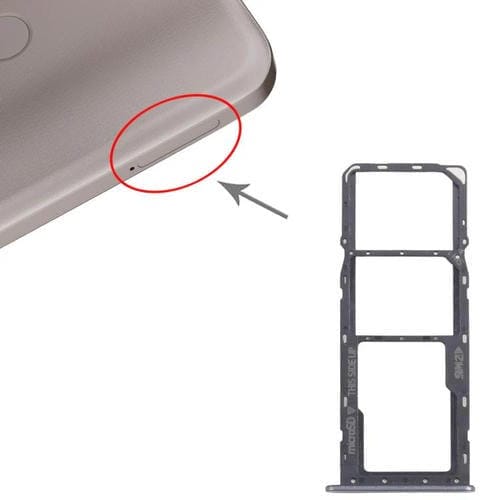 Original Nokia C22 SIM-Kartenfach + Original Micro-SD-Kartenfach (Schwarz)