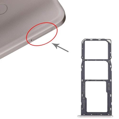 Plateau Carte SIM d'origine Nokia C22 + Carte Micro SD (Dorée)