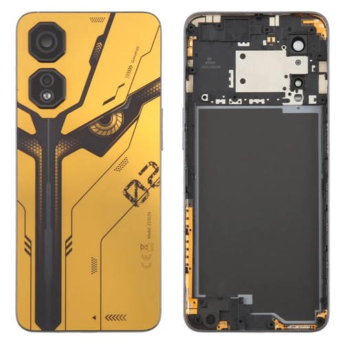 Back Cover of Plastic Battery with Camera Lens Cover Zte Nubia Neo 2 Z2352N (Yellow)