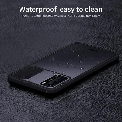 Para Huawei P40 MOFI Xing Dun Series PC + TPU Anti-peep Carcasa protectora todo incluido impermeable y anti-caída, Translúcido Frosted (Negro)