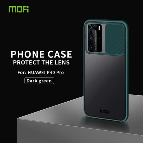 Para Huawei P40 Pro MOFI Xing Dun Series PC + TPU Anti-peep Carcasa protectora todo incluido impermeable y anti-caída, Translúcido esmerilado (Verde)