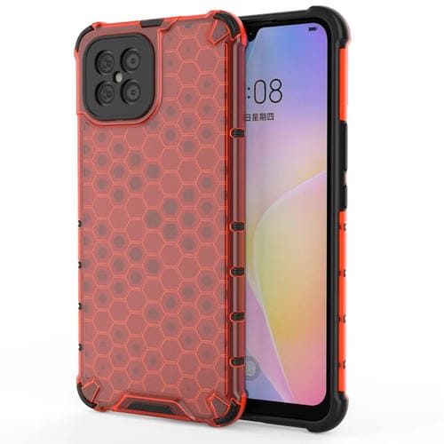 Para Huawei nova 8 SE a prueba de golpes Honeycomb PC + TPU Case (rojo)
