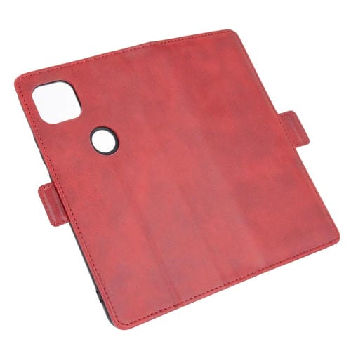Para Motorola Moto G 5G Estuche de cuero con tapa horizontal con hebilla magnética de doble cara con soporte, ranuras para tarjetas y billetera (rojo)
