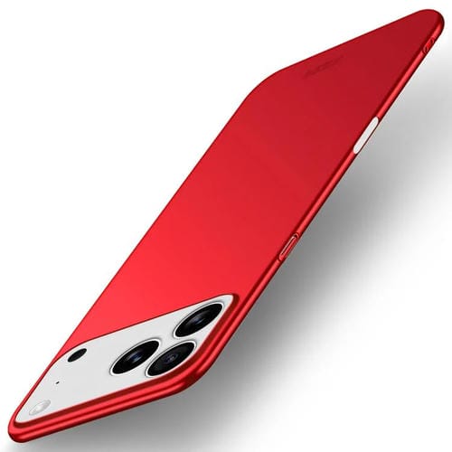 Funda rígida ultrafina de policarbonato esmerilado MOFI para iPhone 17 Pro (roja)