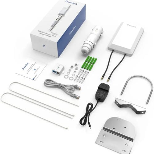 Repetidor AP Inalámbrico Wavlink WN570HP2 Extensor WIFI 300 Mbps Resistente a la Intemperie para Exteriores Enchufe UE