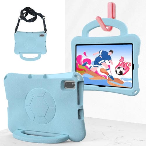 Funda Eva para Samsung Galaxy Tab S6 Lite 10.4 2020 a Prueba de Golpes con Forma Balón de Fútbol (Azul Claro)