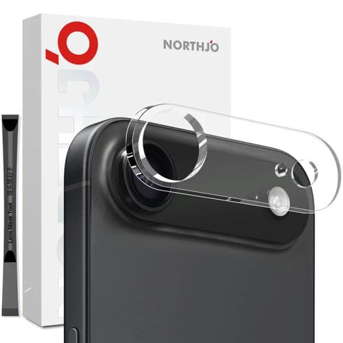 Protector de lente de cámara NORTHJO 3D HD de vidrio templado transparente para iPhone 17 Air