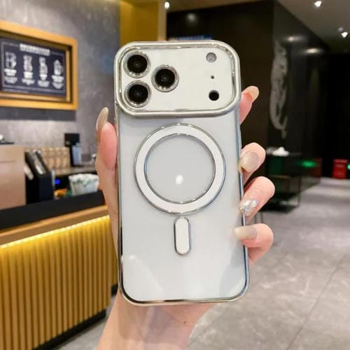 Funda de TPU Magsafe original de imitación para iPhone 17 Pro Max (blanca)