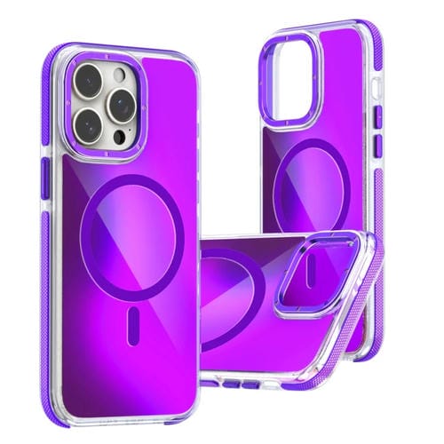 Funda para Teléfono Magsafe iPhone 13 Pro Max Degradado Dos Colores (Morado)