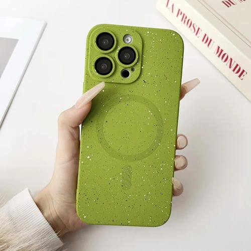 Funda para iPhone 12 Pro Max Starry Sky TPU a Prueba de Golpes Magsafe (Verde)