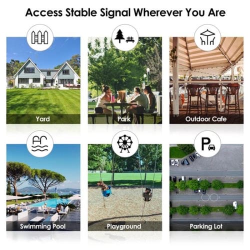 Extensor WiFi WAVLINK WN570HA2 para exteriores, resistente al agua IP67, enrutador inalámbrico de doble banda AC1200, enchufe: Reino Unido