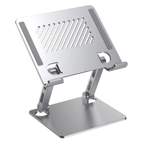 Soporte de Metal Aleación de Acero Ajustable Plegable para Tableta Escritorio J26S (Plateado)
