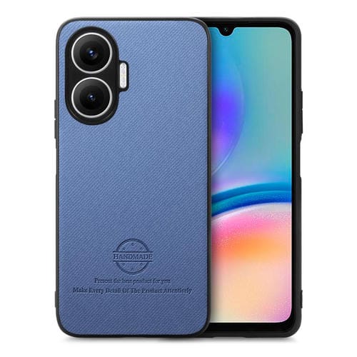 Funda trasera de piel y sarga para Redmi Turbo 4 Pro (azul)