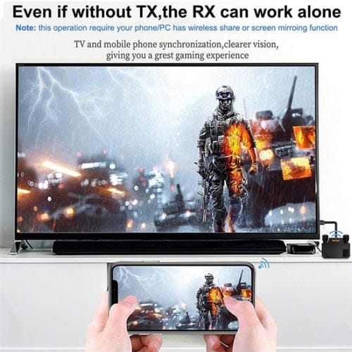 Transmisor y Receptor Inalámbrico USB-C Bovbox 091-Tc para Proyector de Teléfono (Enchufe UE)