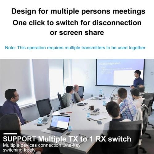 Transmisor y Receptor Inalámbrico USB-C Bovbox 091-Tc para Proyector de Teléfono (Enchufe UE)