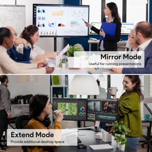 Estación de Acoplamiento Wavlink UG69PD12 DisplayLink para Cuatro Monitores Compatible con Portátiles M1 M2 Mac y Windows (Enchufe Reino Unido)