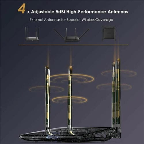 Enrutador Gigabit Ethernet MU-MIMO doméstico WAVLINK WN530HG4, enrutador de doble banda AC1200, enchufe australiano