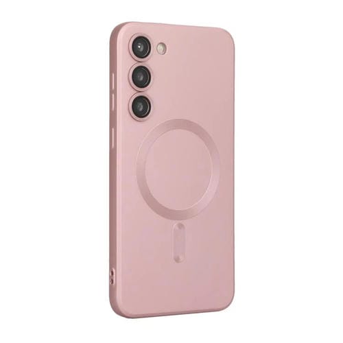 ENKAY - Funda de TPU mate MagSafe con protector de lente para Samsung Galaxy A34 (rosa)