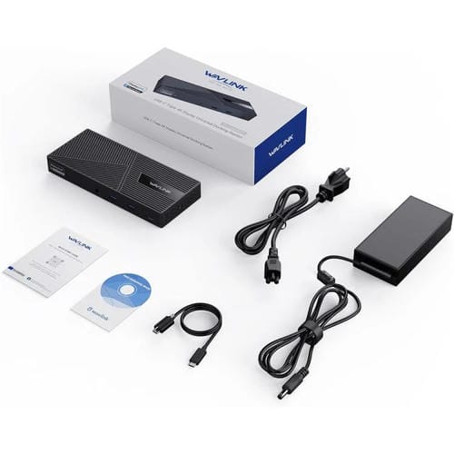 Estación de carga WAVLINK UG69PD24 12 en 1 PD 100 W para Thunderbolt 4/3 (Reino Unido)