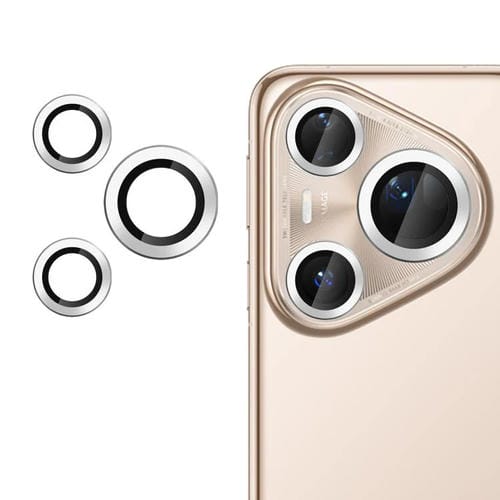 Película de vidrio templado para Huawei Pura 80 Ultra Kalebol, ultrafina y sin parpadeo, para lente de cámara individual (plateada)