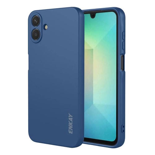 ENKAY - Funda de silicona líquida suave y a prueba de golpes para Samsung Galaxy A07 (azul oscuro)
