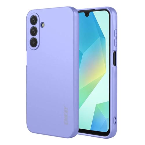 ENKAY - Funda de silicona líquida suave y antigolpes para Samsung Galaxy A17 (morado)