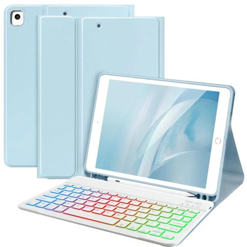 Funda magnética con teclado Bluetooth para iPad Pro 11 (2021/2022) (azul cielo)