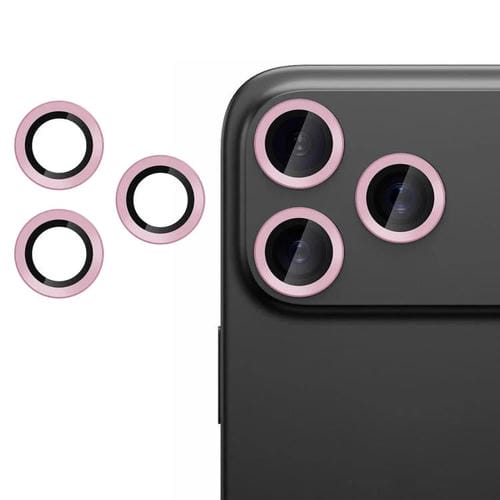 For iPhone 17 Pro Max Kalebol No Flicker Ultra-Thin Individual Camera Lens Tempered Glass Film(Pink)