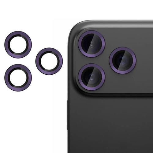 For iPhone 17 Pro Max Kalebol No Flicker Ultra-Thin Individual Camera Lens Tempered Glass Film(Dark Purple)