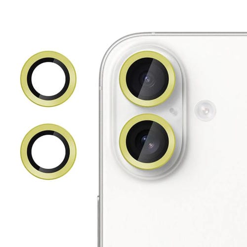 For iPhone 17 Kalebol No Flicker Ultra-Thin Individual Camera Lens Tempered Glass Film(Gold)