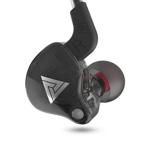 Auriculares In-Ear Qkz Ak6 Cableado Subwoofers Deportivos (Negro) 2 Pcs