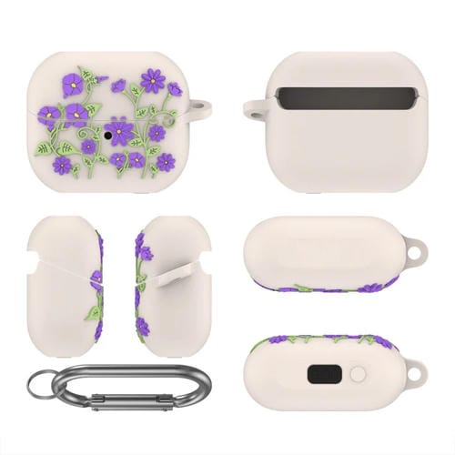 Funda Protectora Silicona para Auriculares Bluetooth Samsung Galaxy Buds 3/3 Pro L11 (Beige)