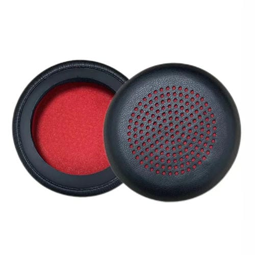 Protectores de Cuero para Auriculares Plantronics UC B825 con Esponja (Rojo)