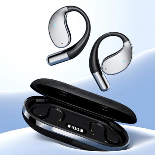 Auriculares inalámbricos deportivos abiertos Bluetooth Q39 (Negro)
