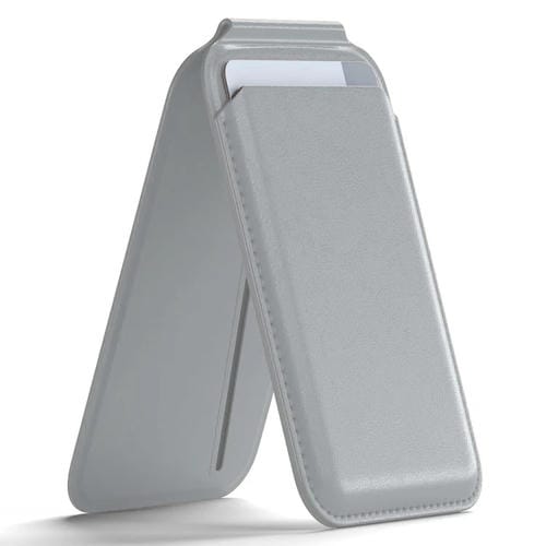 Billetera Tarjetero Magsafe para iPhone 16/15/14/13 Series con Soporte Ajustable (Gris)