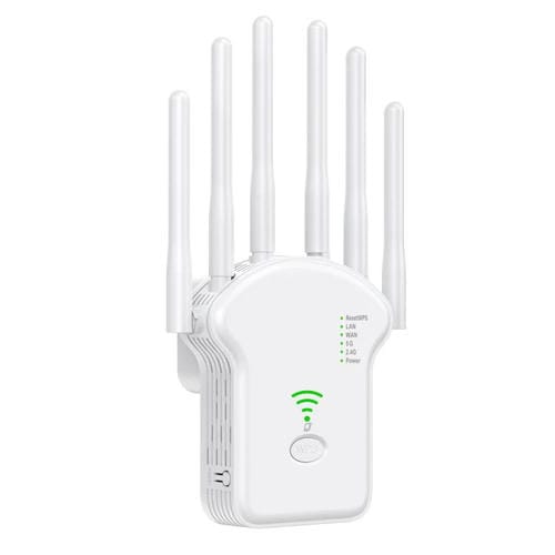 Repetidor Amplificador de Señal WIFI Banda Dual Urant U13 1200 Mbps 2,4G/5G con Enchufe Europeo (Blanco)