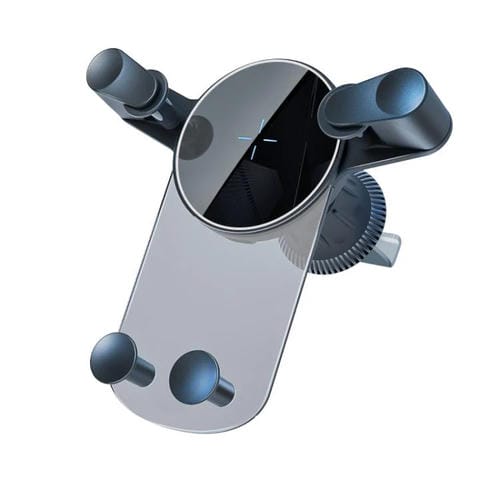 Soporte de Carga Inalámbrica para Coche con Montaje a Presión para Teléfonos Móviles de 15 W (Negro)