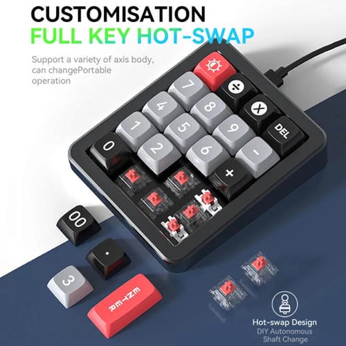 Teclado Mecánico Mini K812 Gasket Aleación de Aluminio RGB Intercambio En Caliente Personalizado (Blanco)