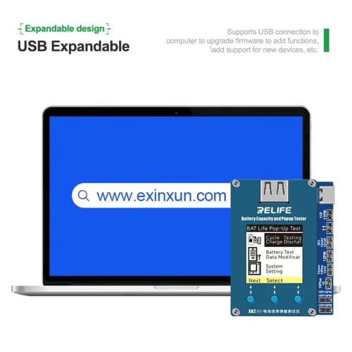 Tester di stato della batteria Relife Xa2 Pro Controllo di efficienza senza fili con finestra pop-up