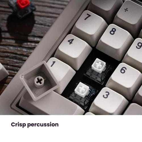 Teclado Numérico Mecánico 8Bitdo Retro18 Versión Red Fami con Conexión Trimodo 2 en 1 para Ordenador