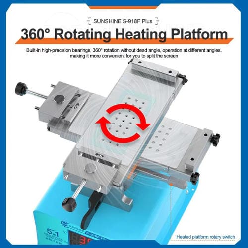 Curved Screen Separator Sunshine S-918F Plus 5 in 1 Heating Platform LCD Screen Repair Mobile Phone (EU Plug)