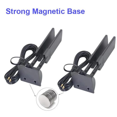 Antena Externa para Enrutador 5G TS9 42 dBi Amplificador de Señal WIFI de Largo Alcance para Exteriores (Blanco)