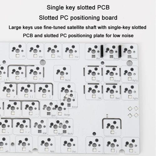 Teclado Mecánico Inalámbrico Bluetooth Ajazz AK870 para Juegos RGB Personalizado DIY con Interruptor en Caliente (Flying Fish Axis Gray Degradado)