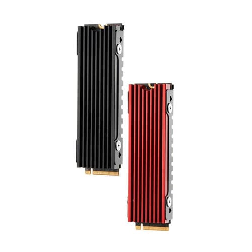 Disipador de Calor de Aluminio Finalcool para SSD Nvme M.2 2280 para PC de Escritorio PS5 (Rojo)