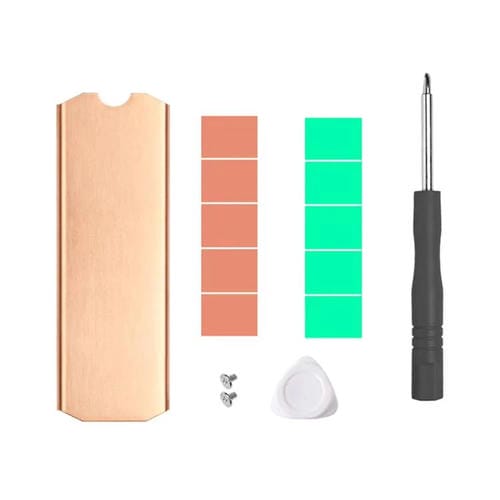 Disipador de Calor SSD de Cobre Puro Finalcool M.2 2280 para Consolas de Juegos, Portátiles y Minihosts