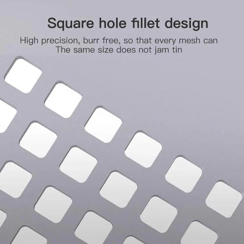 Malla de Alambre Multiusos Maant Multifuncional Universal Alta Temperatura Orificios Cuadrados Esquinas Redondeadas Paso 0,3-0,5