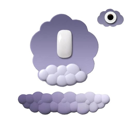 Juego de 3 Alfombrillas de Ratón de Silicona con Memoria de Espuma Modelo 11 (Degradado en Tonos Nublados)