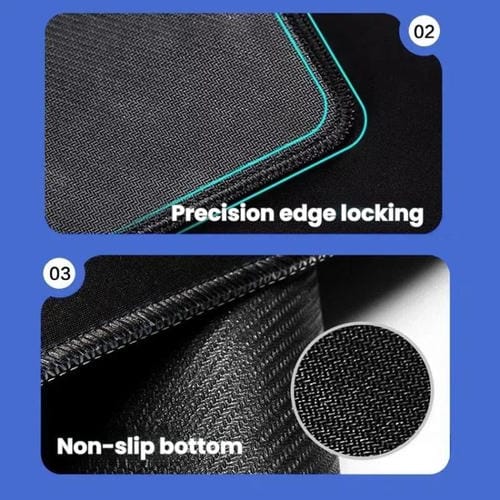 Alfombrilla de Escritorio N.° 14 con Acceso Directo al Teclado y Comandos de Ordenador, Antideslizante para Oficina, 400 x 900 x 2 mm